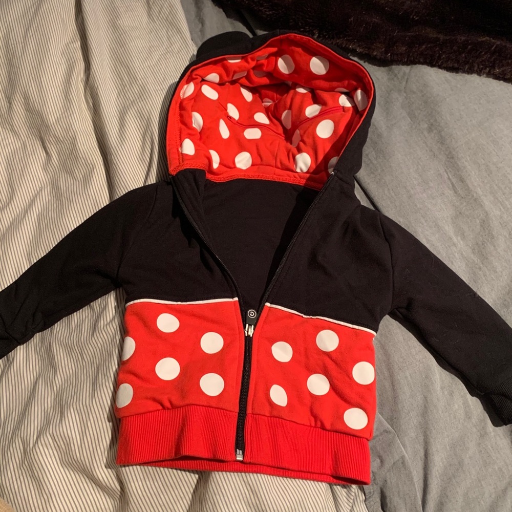 Minnie Mouse zip up hoodie